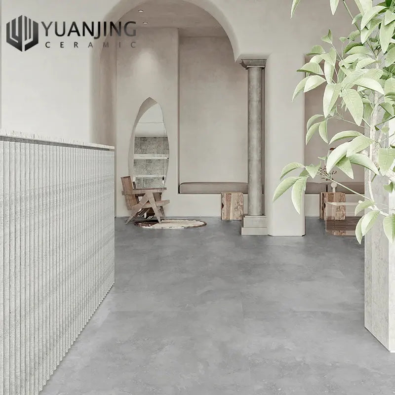 Gạch Porcelain Lát Sàn Tráng Men Vân Đá Cẩm Thạch Hiệu Ứng Trắng Xám Xương Đồng Chất Ánh Sáng Dịu 750X1500mm Giá Sỉ