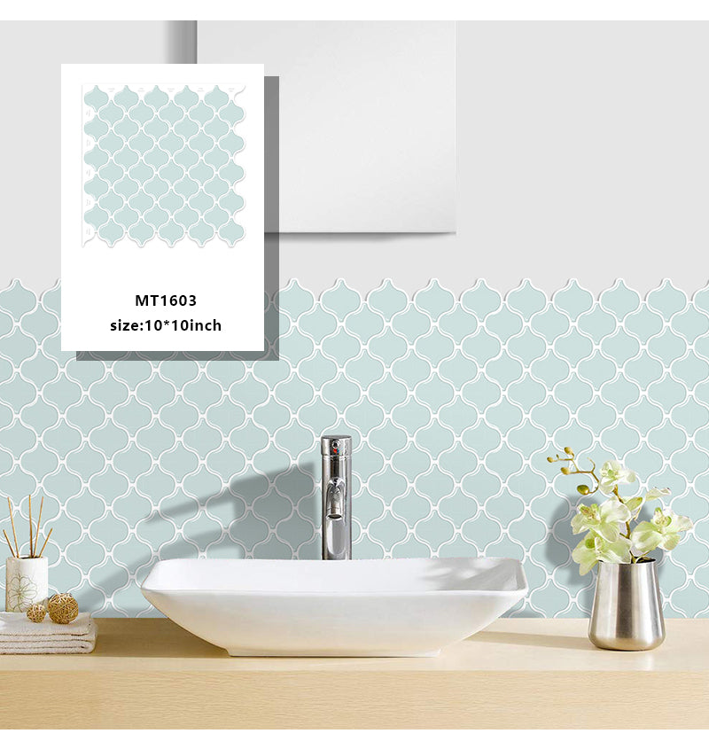 Gạch Dán Tường Trang Trí Tự Dính Mới Ra Mắt của Jorunn Màu Xanh Dương cho Phòng Tắm và Nhà Bếp Lớn