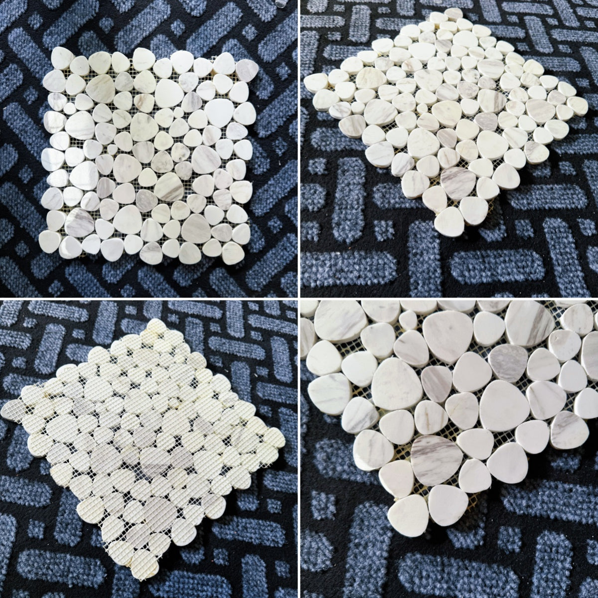 Bề mặt Mosaic sỏi tự nhiên đánh bóng hiện đại
