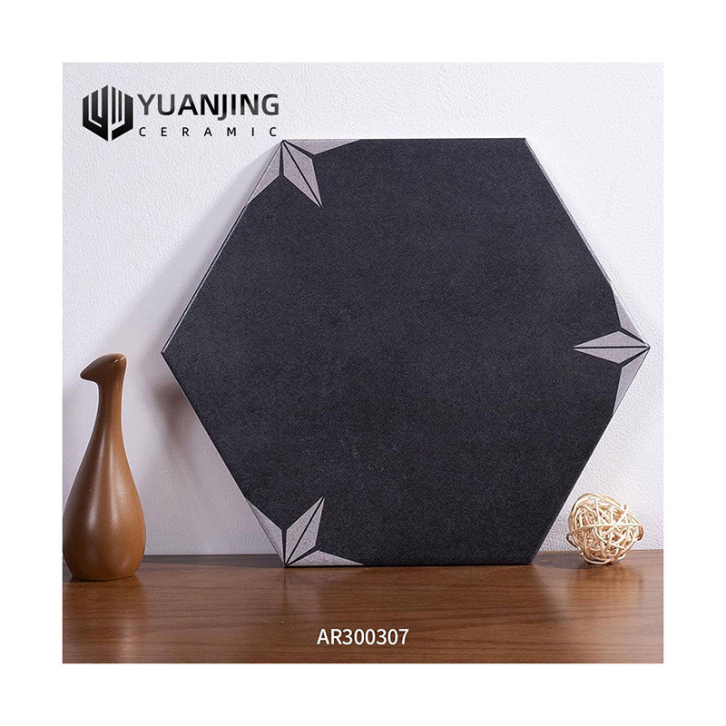 Gạch Sứ Lát Sàn Toàn Phần Lục Giác Phong Cách Retro Pháp, Họa Tiết Mosaic Vân Gỗ Dùng Cho Ban Công, Bếp, Phòng Tắm