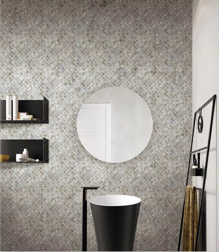 Gạch ốp tường nghệ thuật mosaic kính hình dạng không đều nội thất cho ốp bếp