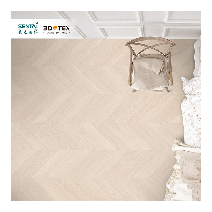 Sàn gỗ kỹ thuật nhiều lớp Herringbone 5mm màu xám sồi Herringbone của Spc Flooring