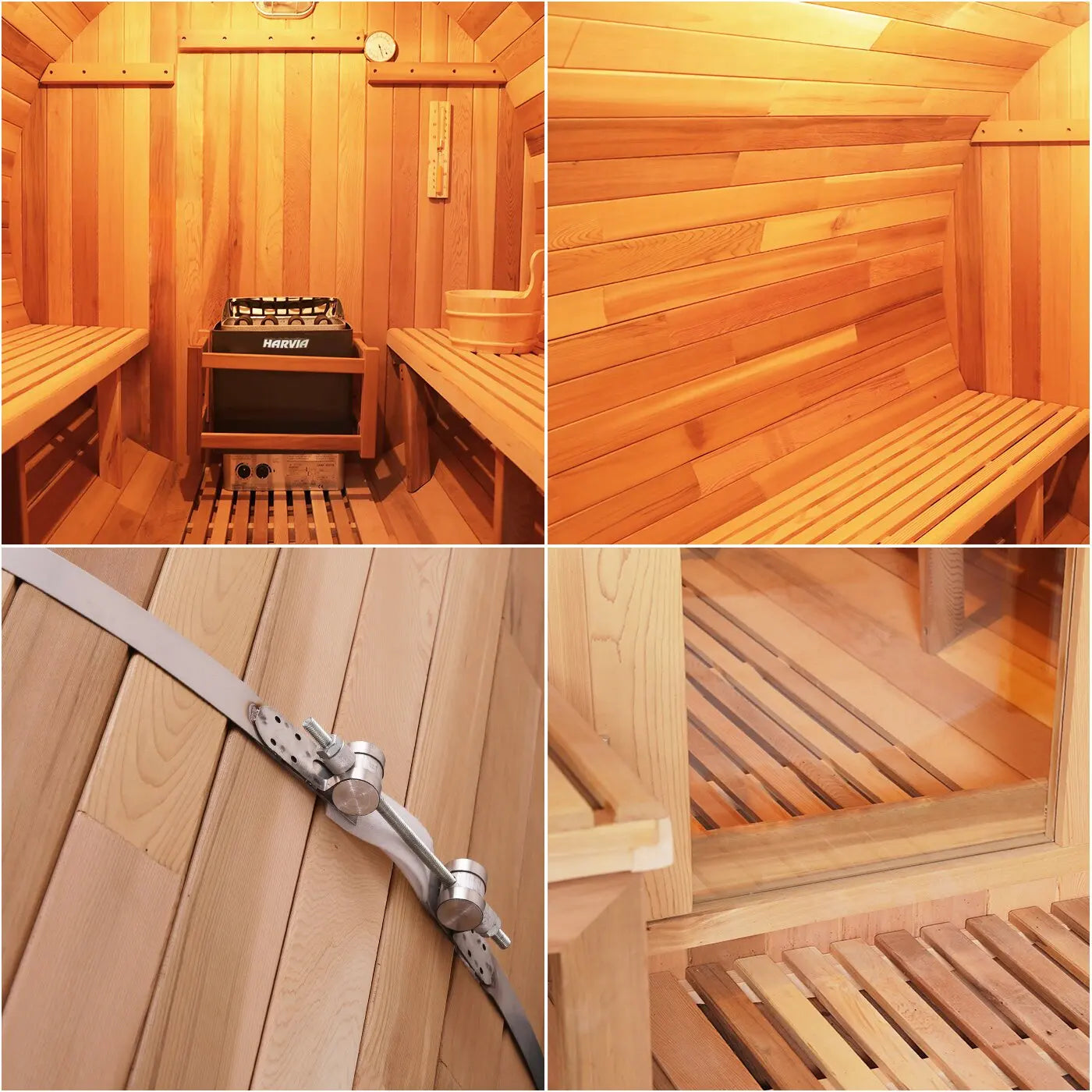 Xong Hoi Thung Ngoai Troi Bang Go Cedar Do Cho 4 Nguoi