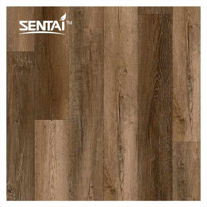 Sentai Manufacture Sản xuất sàn gỗ công nghiệp chuyên nghiệp Sàn nhựa Vinyl Click Sàn nhựa Vinyl nhiều màu