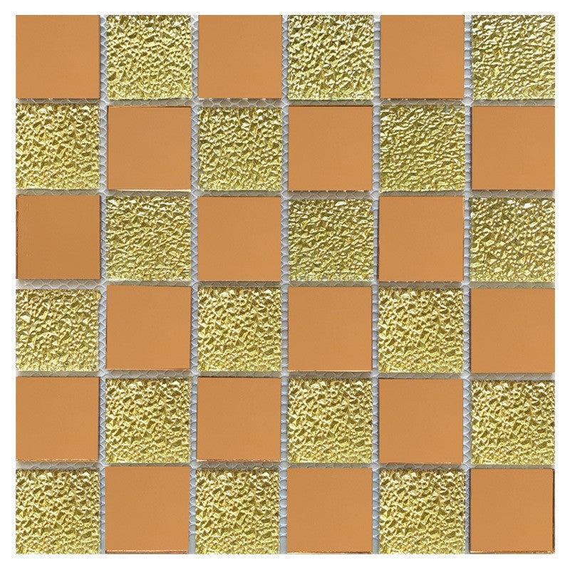 Gạch Mosaic Kính Tráng Gương Hình Kim Cương Vát Cạnh Màu Bạc Trừu Tượng Ốp Bếp Phòng Khách