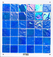 Gạch mosaic thủy tinh vuông pha lê óng ánh phong cách hiện đại dày 4mm bán buôn cho trang trí tường nội thất ngoại thất