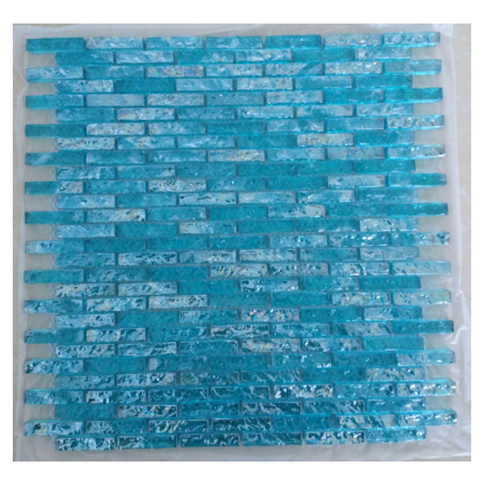 Gạch MOSAIC Bể Bơi Kính Pha Lê Xanh Óng Ánh Iridescent Lớp I