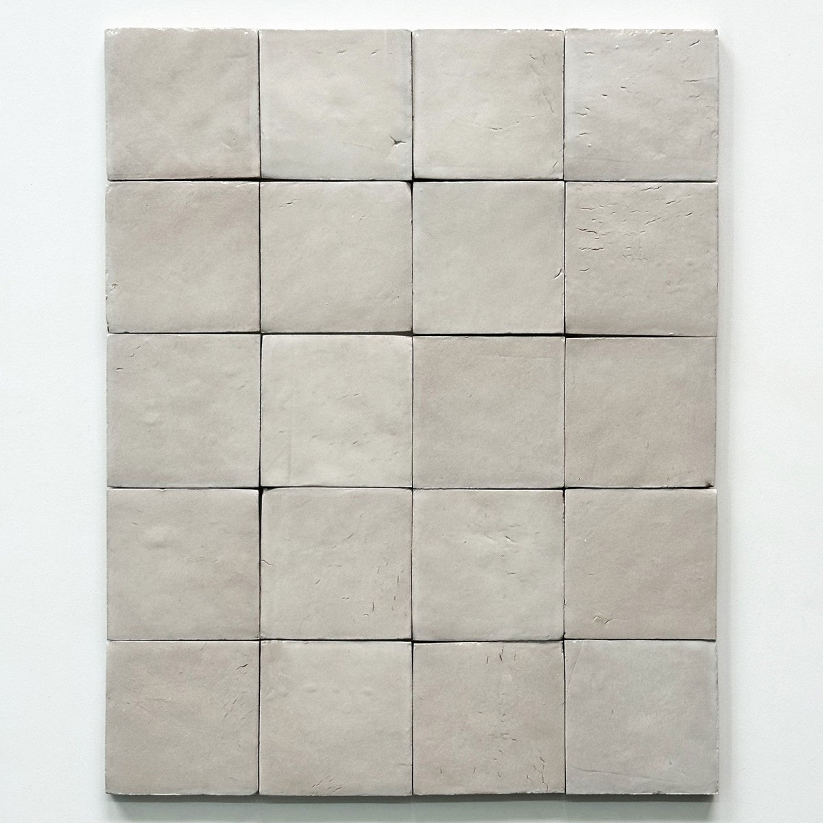 Gạch Zellige Ma-rốc thủ công bề mặt bóng họa tiết vuông cổ điển mộc mạc dùng cho tường nội thất