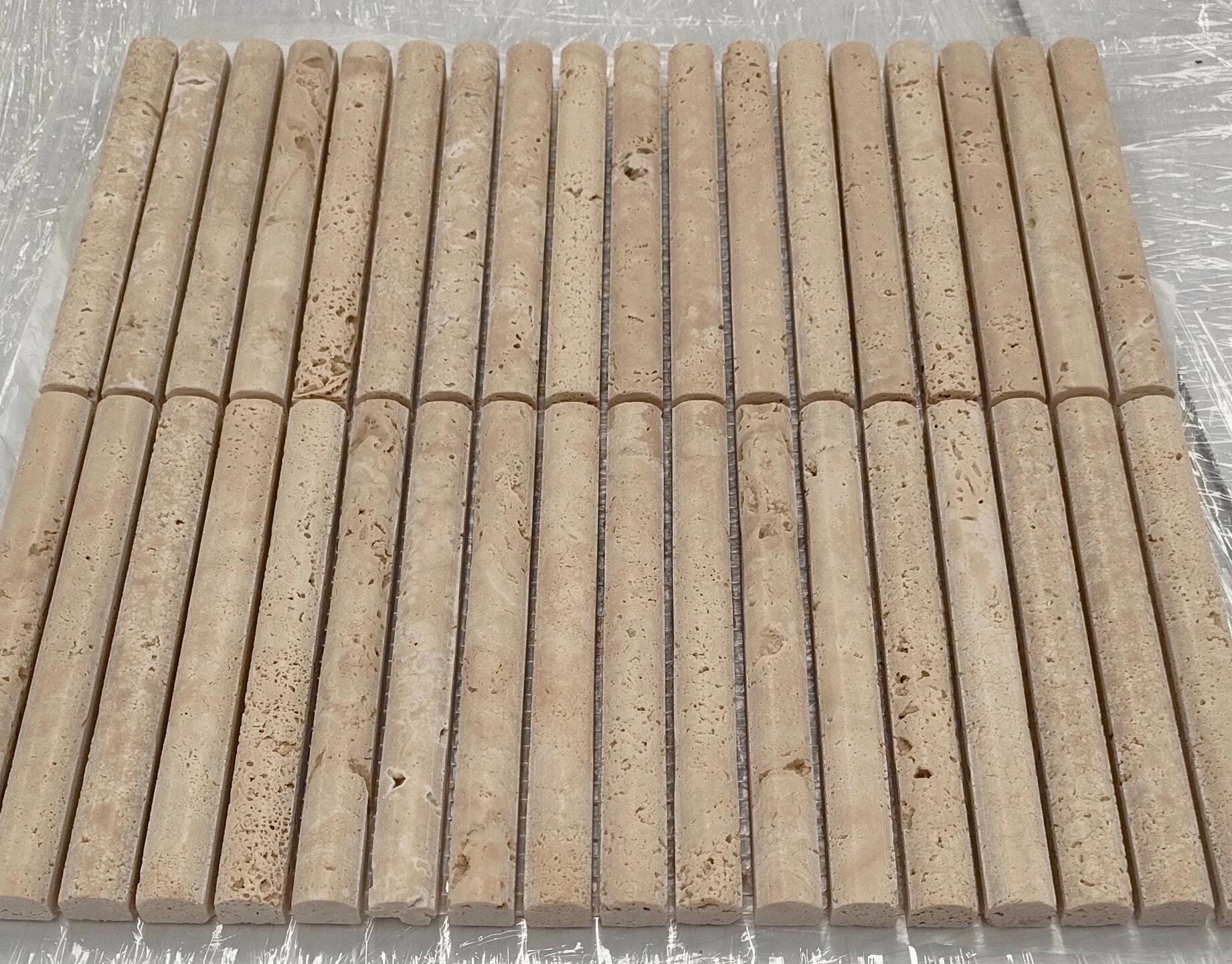 Ưu đãi hấp dẫn: Gạch mosaic đá cẩm thạch xanh tự nhiên vân rãnh 3D ốp lát sàn và tường cho phòng tắm và bếp