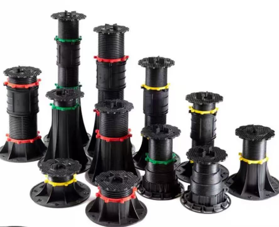Hệ thống chân đế điều chỉnh bằng PVC chất liệu PP, nâng sàn với phụ kiện lát sàn