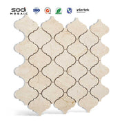 Giá xuất xưởng Đèn lồng Ý tự nhiên Bianco màu be Parquet đá cẩm thạch khảm sàn và tường gạch cho khách sạn