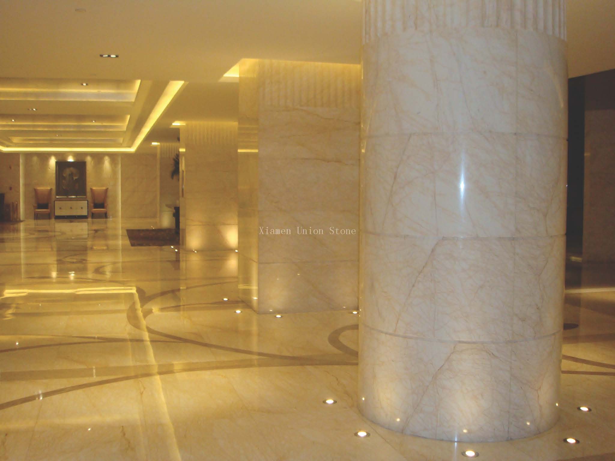 Tấm đá cẩm thạch Golden Spider tự nhiên, gạch đá cẩm thạch cắt theo kích thước dùng để trang trí nhà cửa