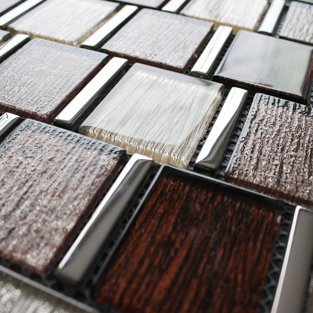 Giá sỉ Vật liệu mosaic kính màu chất lượng cao cho Gạch mosaic kính ốp tường nhà/phòng