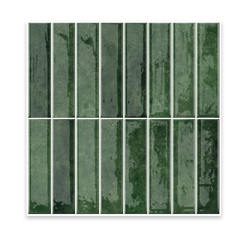 Jorunns Gạch dán tường tự dán 3D Tite Xanh lá cho trang trí nhà cửa DIY và ốp bếp