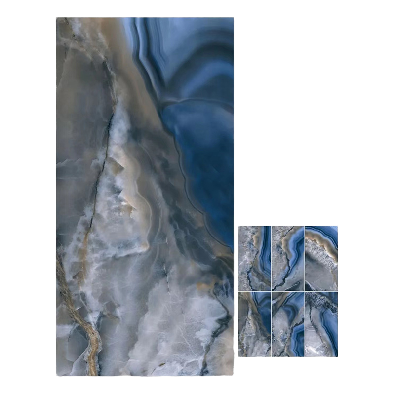 Gạch Porcelain Hạng Sang TOP 600x1200mm Từ Trung Quốc Họa Tiết Vân Đá Liền Mạch Hiện Đại Bề Mặt Bóng Dùng Ốp Tường và Lát Sàn Trong Nhà Cho Không Gian Sống