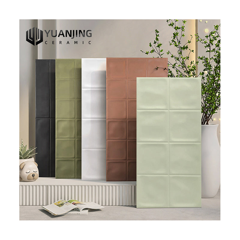 Gạch Sứ 300x600 Màu Kem Họa Tiết Ca-rô Toàn Sứ Caramel Pháp Dùng Cho Nội Thất Bếp, Phòng Tắm, Ban Công