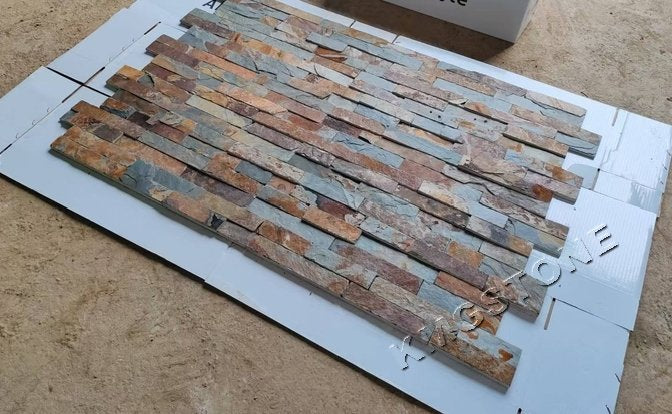 Đá Phiến Xám Đỏ Tự Nhiên Ốp Tường Thiết Kế Truyền Thống, Khối và Gạch Đá Vôi Đánh Bóng Dành cho Ứng Dụng Ngoại Thất Khách Sạn Biệt Thự