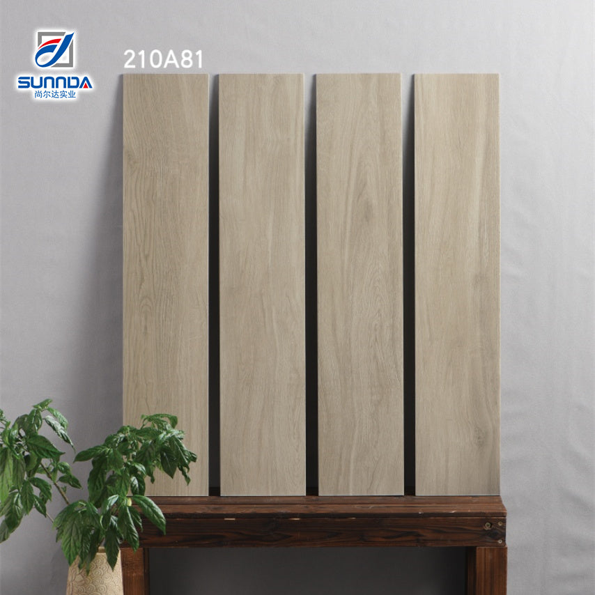 Gạch lát sàn sứ Foshan vân gỗ mộc mạc chống thấm nước dạng ván
