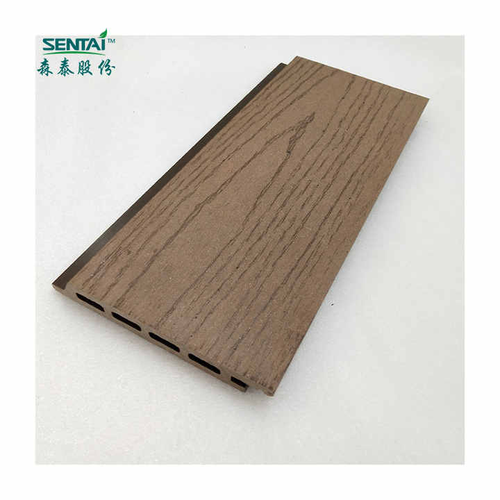 Tấm ốp tường trang trí WPC composite chống thấm nước ngoài trời 137*18mm Tấm ốp tường trang trí bằng gỗ nhựa composite dập nổi ST02F