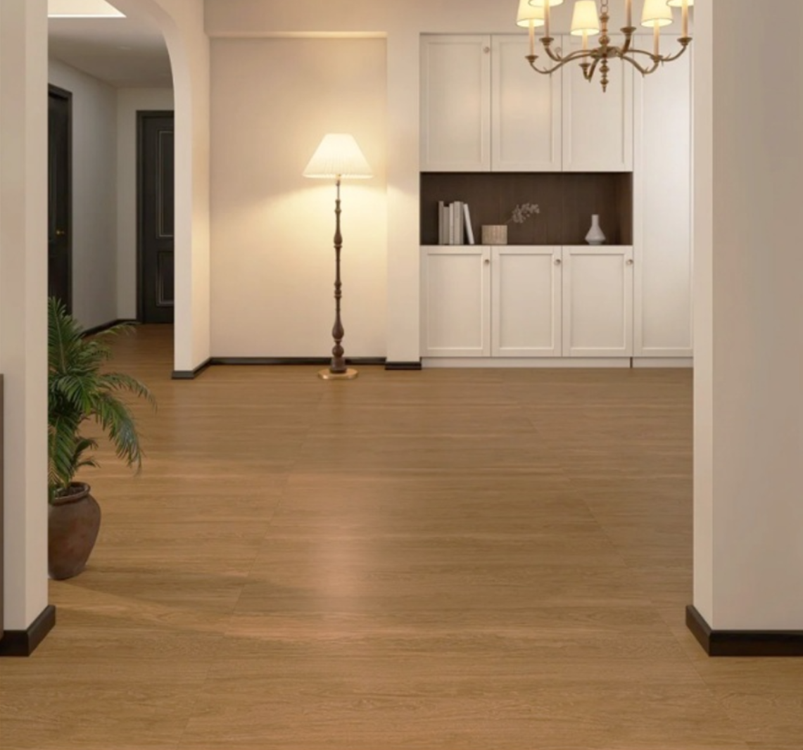 Gạch lát nền sứ vân gỗ hiện đại
