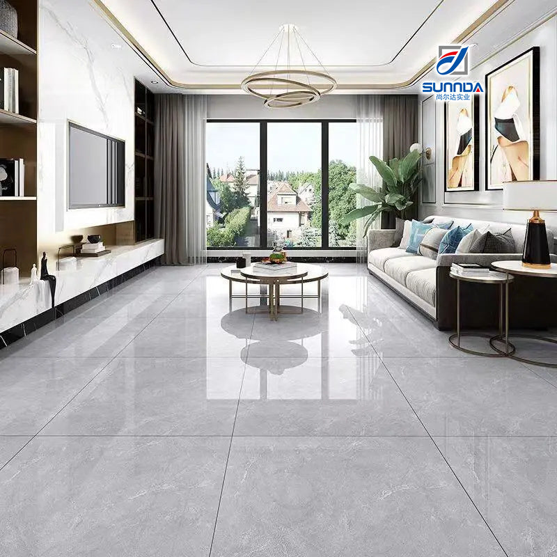 Gạch lát sàn nhà nội thất sứ tráng men 600x600 và 600x1200mm bán buôn Phật Sơn Carreaux