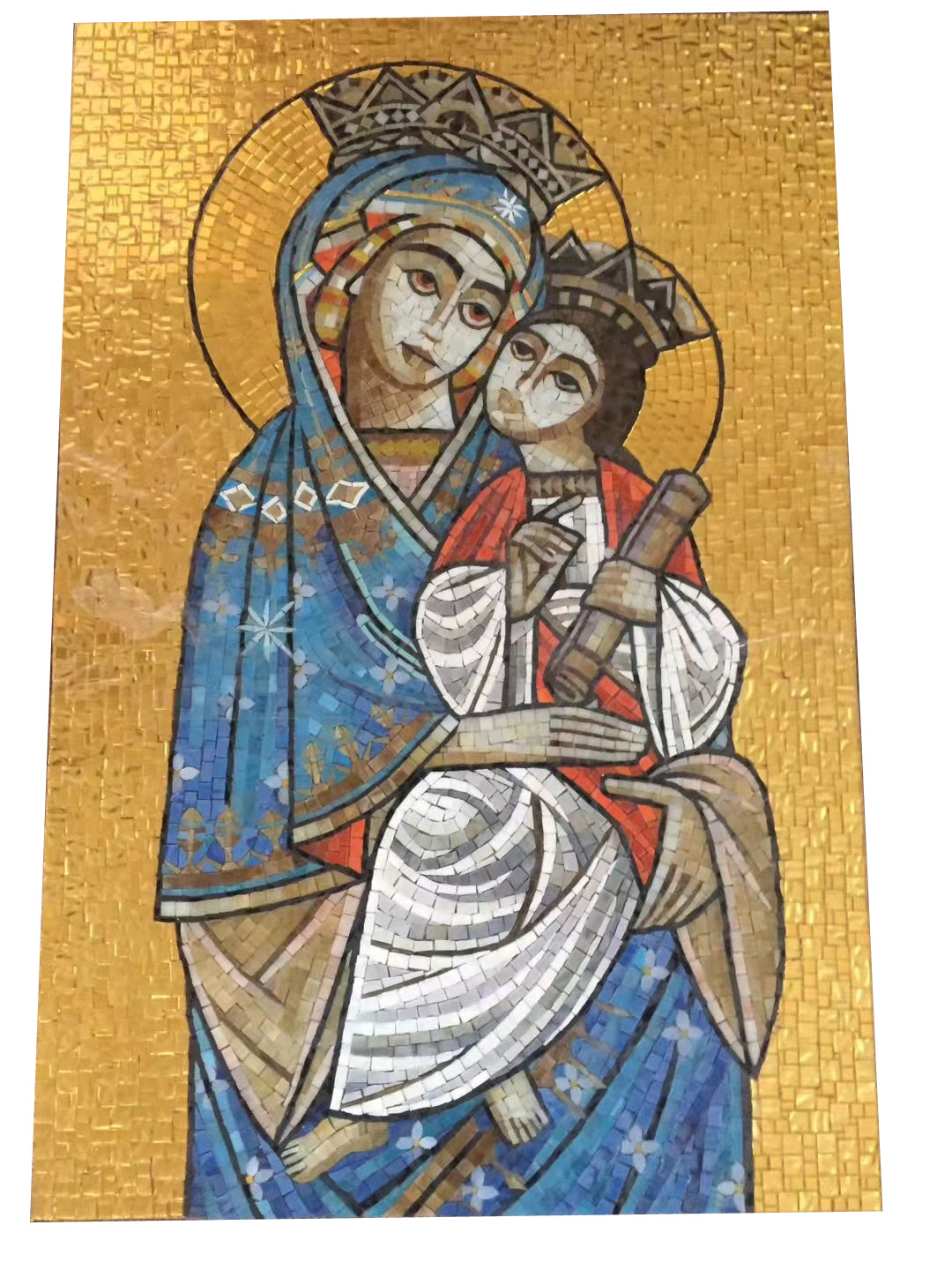 Tranh khảm kính thủ công mảnh ghép tùy chỉnh khách sạn hiện đại