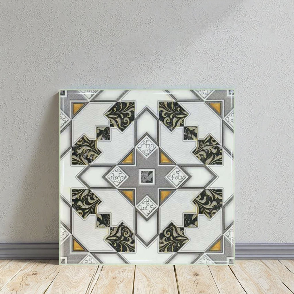 Gạch ốp tường gốm sứ mosaic Maroc hoa văn phong cách hiện đại cổ điển, chống thấm nước, bề mặt bóng, chịu lửa, kháng axit, chống trượt, dùng cho phòng tắm và nhà bếp.