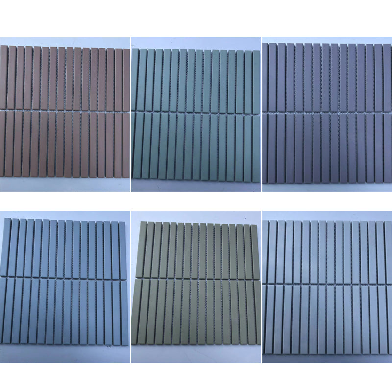 Gạch Mosaic Thiết Kế Đặc Biệt Kiểu Gạch Thủ Công Cắt Tia Nước 3D Ốp Tường Chống Bắn Bếp Và Hồ Bơi Kích Thước 23x98/15x145mm