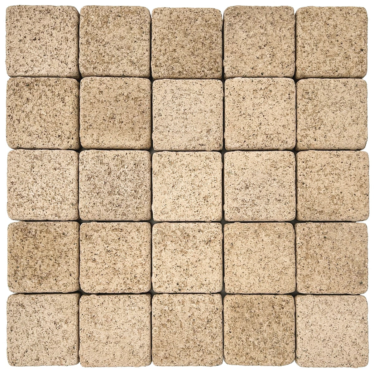 Gạch hai màu lát sân vườn ngoài trời bê tông đỏ vuông mỏng 30mm 98x98mm, mẫu P12-11, xuất xứ Nhật Bản, đang giảm giá