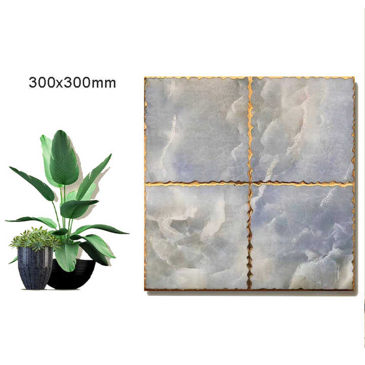 Gạch Lát Sàn Gốm Chống Trượt 300x300 Vàng Kim Lấp Lánh