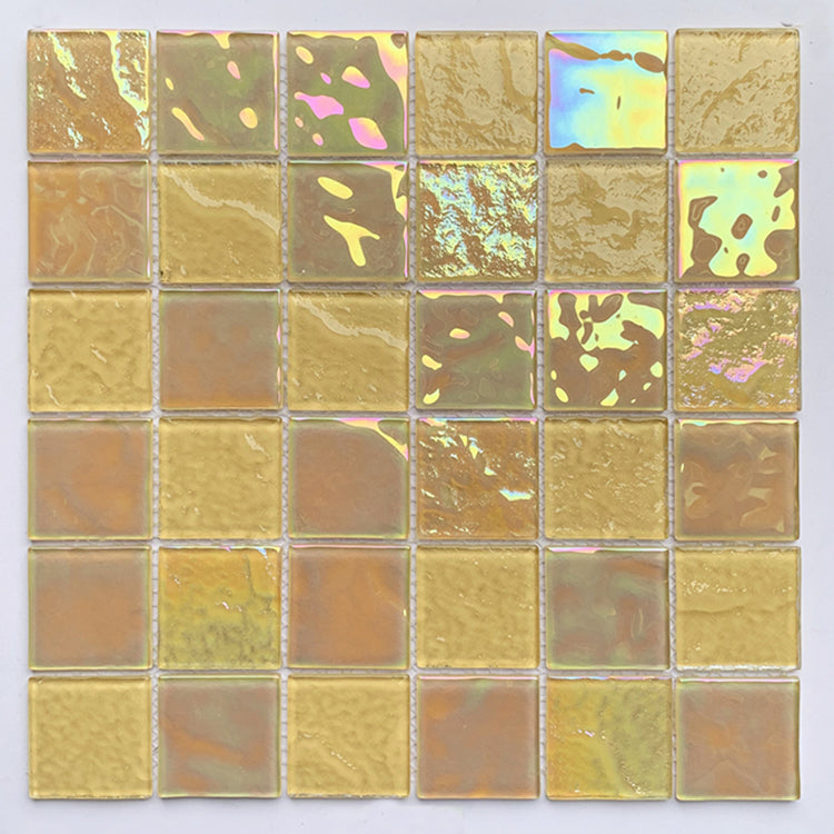 Gạch Mosaic Kính Trang Trí Tường Nội Thất Màu Hồng Tinh Khiết