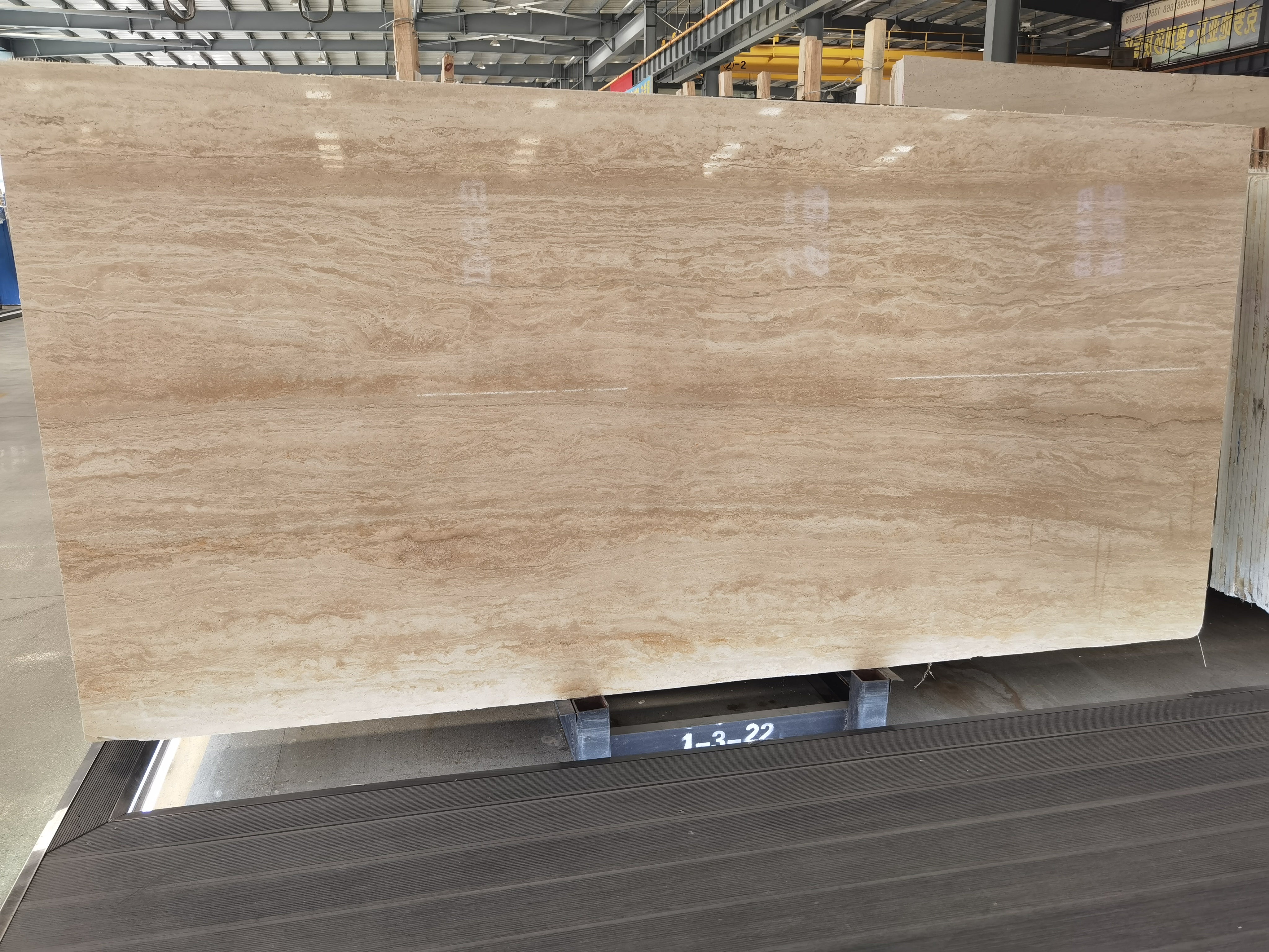 Đá vôi màu be lát sàn, tấm đá Travertine ốp tường