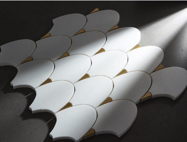 Gạch Mosaic Đá Cẩm Thạch Tùy Chỉnh cho Tường Nội Thất