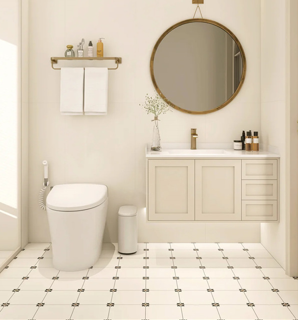 Gạch Porcelain Bán Buôn Bền Bỉ Dùng Cho Thiết Kế Nội Thất, Họa Tiết Vân Gỗ Kiểu Parquet, Chống Thấm Nước, Bề Mặt Mờ Chống Trượt Cho Sàn Phòng Tắm