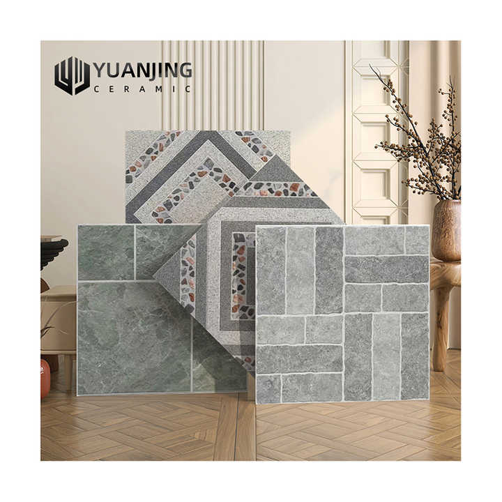 Gạch men lát sàn sinh thái Villa Courtyard 600x600 cho bãi đậu xe hình vuông bằng đá granite chống trượt ngoài trời