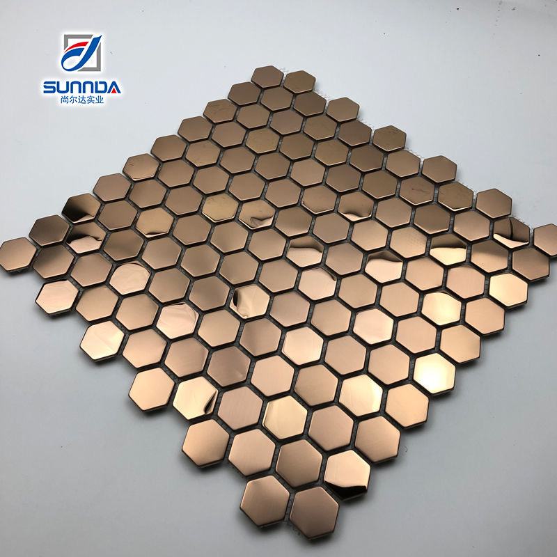 Gạch Mosaic Trang trí Kính Vàng, Kim loại, Gốm và Đá