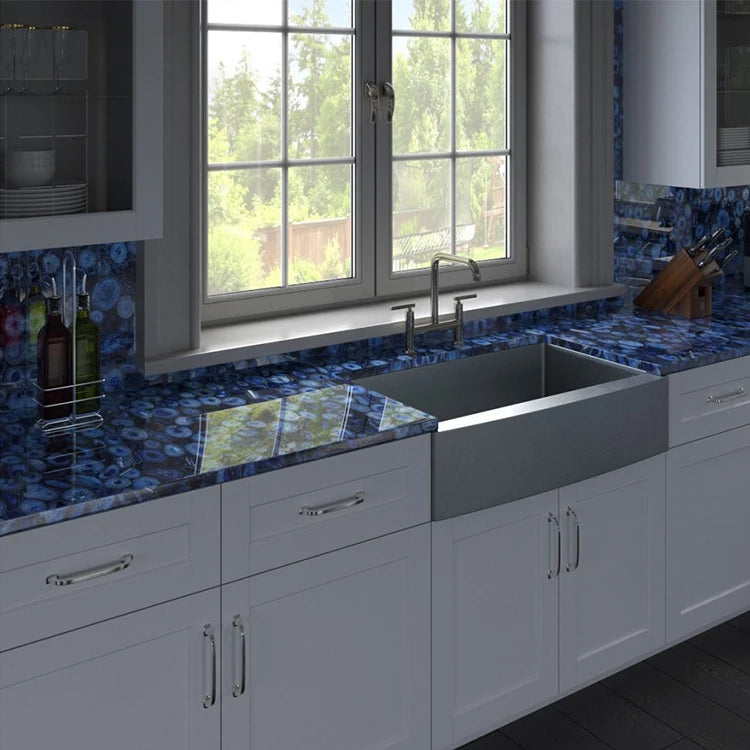 Viên Ngọc Lam Cao Cấp - Đá Quý Tự Nhiên Trang Trí Tường