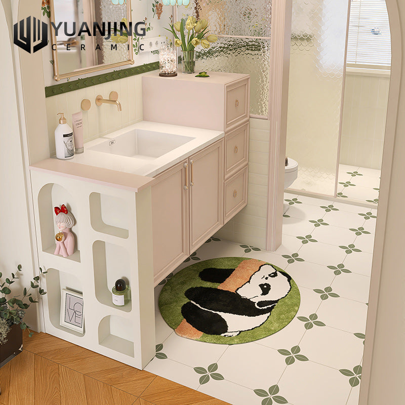 Gạch Ceramic 300x600mm Họa Tiết Phong Cách Kem Pháp Vân Móng Mèo Dùng Cho Tường Bếp, Phòng Tắm, Sàn Ban Công