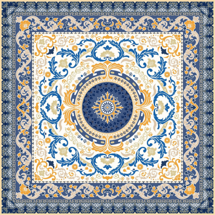 Gạch Mosaic 600*600mm Thiết Kế Hiện Đại Phong Cách Thảm Ba Tư cho Giải Pháp Tổng Thể Dự Án