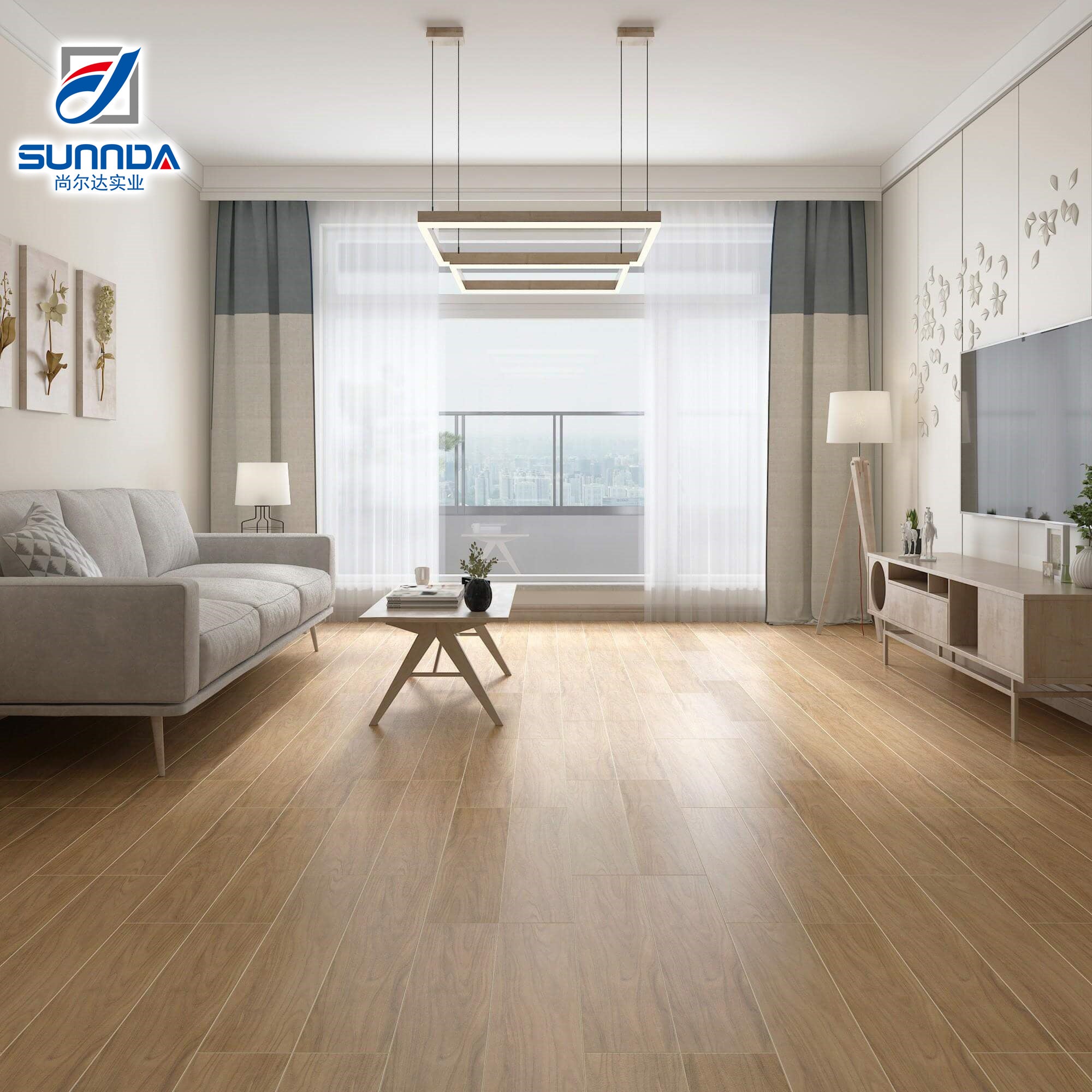 Gạch Sứ Vân Gỗ Ốp Tường Sàn Nội Ngoại Thất Phong Cách Tự Nhiên Cho Biệt Thự, Phòng Tắm