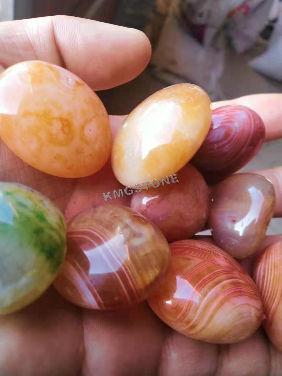 Đá Cuội và Sỏi Mã Não Tự Nhiên Đánh Bóng, Màu Sắc Đá Bán Quý, Trang Trí Bể Cá và Cảnh Quan Biệt Thự & Công Viên