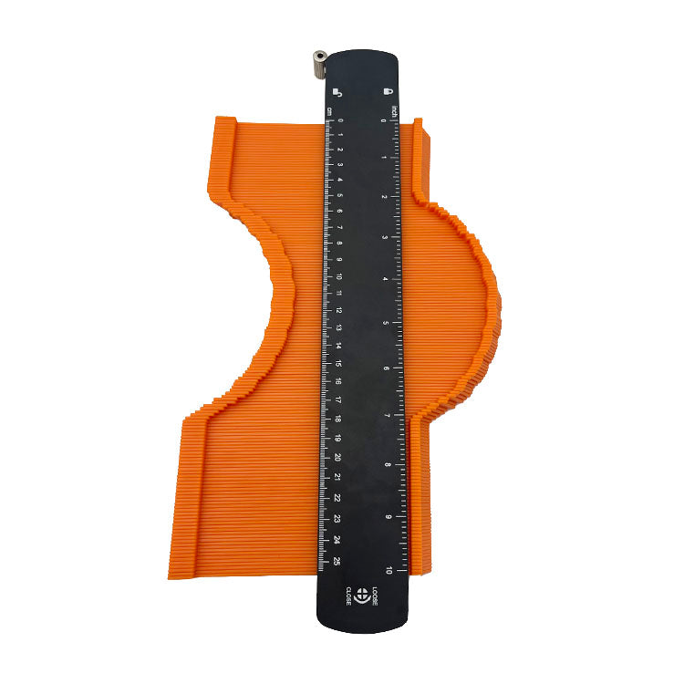 Bộ 3 thước đo đường viền 10+5+6 inch có khóa kèm thước đo góc