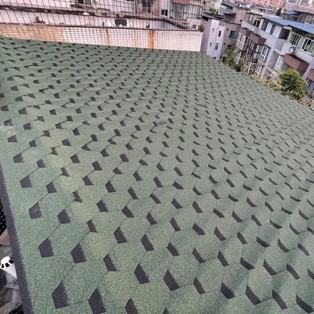 High Quality More 5 Years Warranty Asphalt Shingles Tiles Free Sample Modern Waterproof Machine Made Villa Use Bitumen Roofing 3