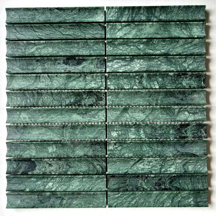 Đá cẩm thạch tự nhiên OMK Green cho hồ bơi, gạch travertine, khảm phòng tắm, tường nền đá cẩm thạch cong