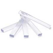 Khối nhựa trong suốt FHC 3/8&quot; X 1/4&quot; X 2&quot; - Gói 100 khối vuông Acrylic