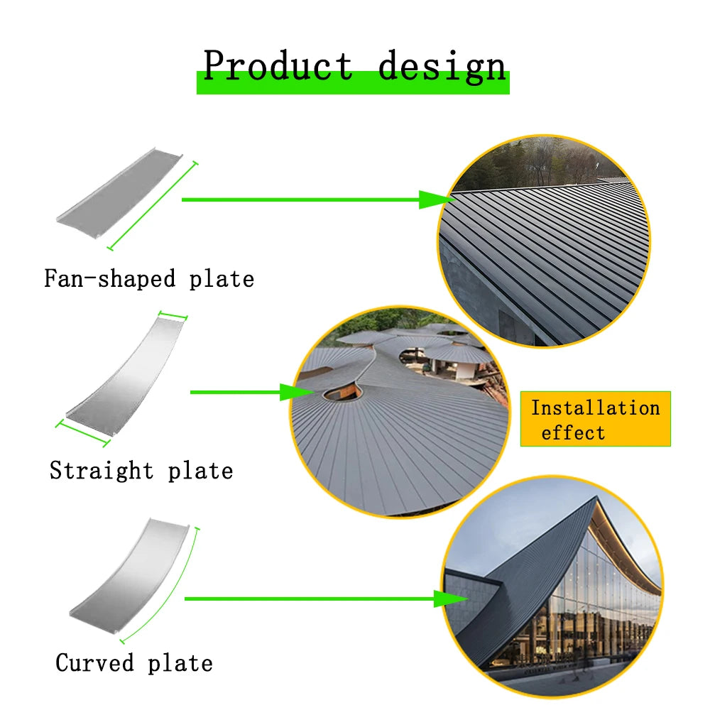 Ngói Kim Loại Hợp Kim Nhôm Khóa Cạnh Chống Thấm Dễ Lắp