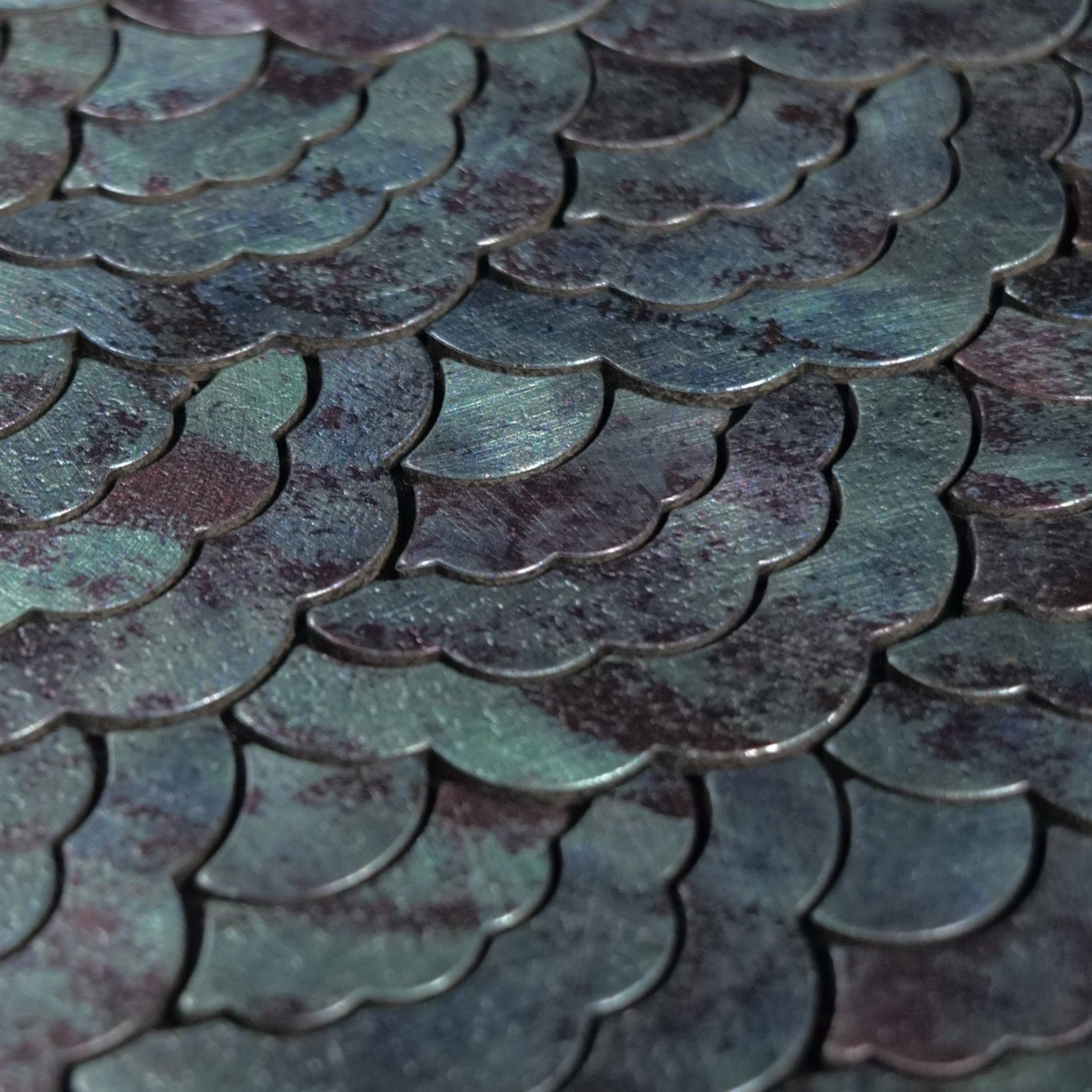 Phật Sơn Phong cách Hiện đại Màu Đồng Xanh Hình Đám Mây Gạch Mosaic Nhôm Nhựa Tự Dính