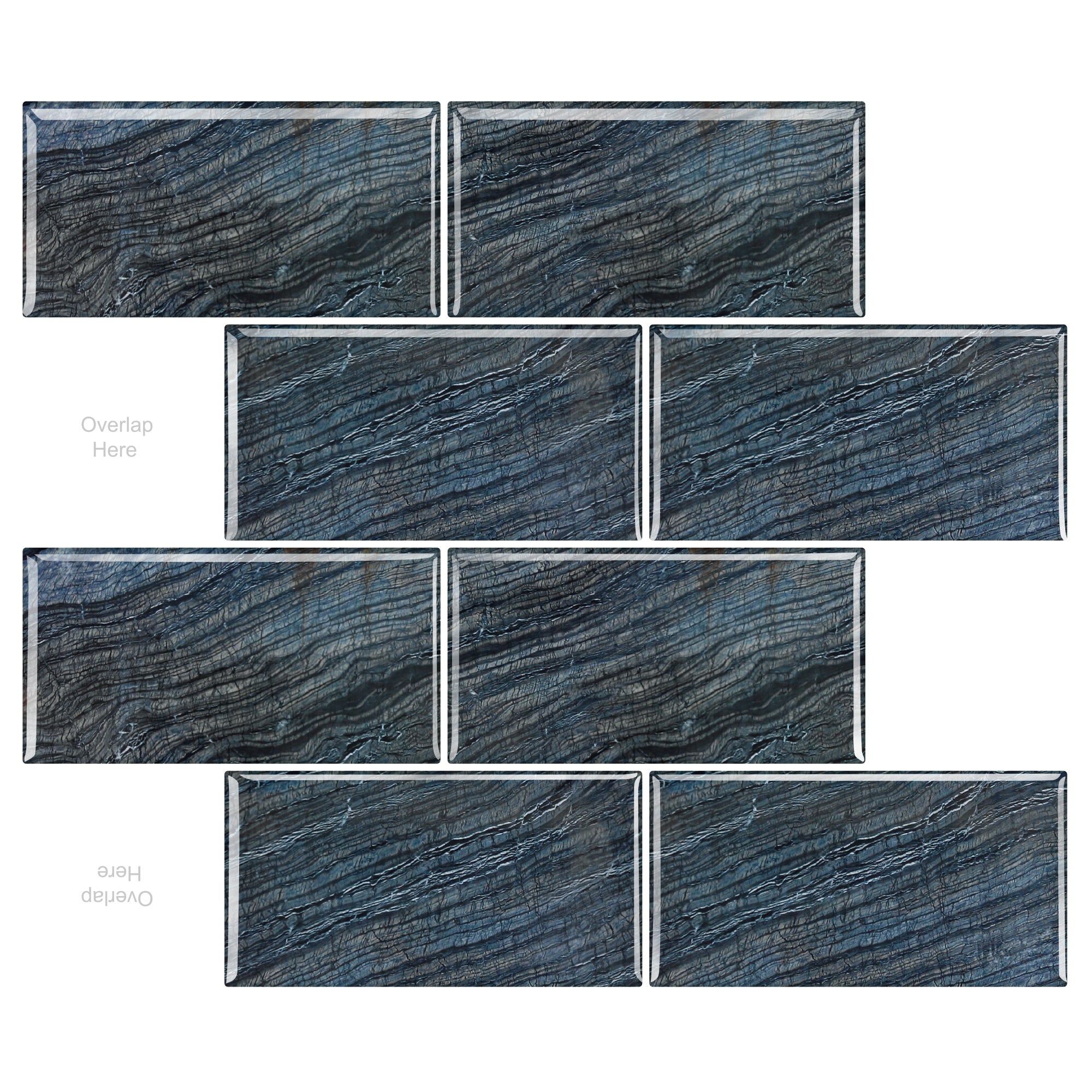 Gạch Dán Tường 3D Bóc Dán Chống Thấm Nước Họa Tiết Hình Học Vuông, Trang Trí DIY Hiện Đại Cho Ngôi Nhà