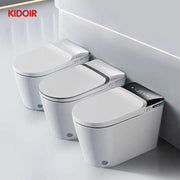 Bồn cầu thông minh Kidoir mới nhất, lắp âm tường, phun nước liền khối, mẫu bồn cầu phòng tắm sang trọng 2024, có điều khiển bằng giọng nói cho gia đình