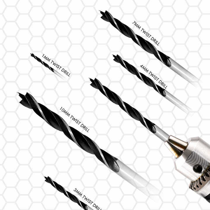 Mũi khoan gỗ 1/16&#39;&#39; Bộ mũi khoan Tricon
